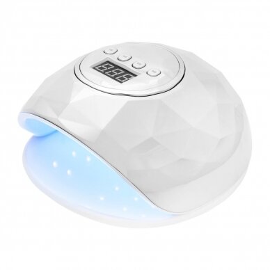 Profesionali UV/LED manikiūro ir pedikiūro lempa SHINY 86W, sidabrinio perlamutro spalvos Profesionali UV/LED manikiūro ir pedikiūro lempa SHINY 86W, sidabrinio perlamutro spalvos
