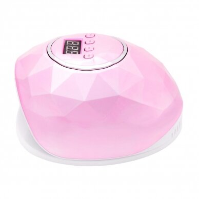 Profesionali UV/LED manikiūro ir pedikiūro lempa SHINY 86W, rožinės spalvos 4 Profesionali UV/LED manikiūro ir pedikiūro lempa SHINY 86W, rožinės spalvos 4