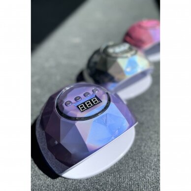 Profesionali UV/LED manikiūro ir pedikiūro lempa SHINY 86W, violetinės spalvos 7 Profesionali UV/LED manikiūro ir pedikiūro lempa SHINY 86W, violetinės spalvos 7