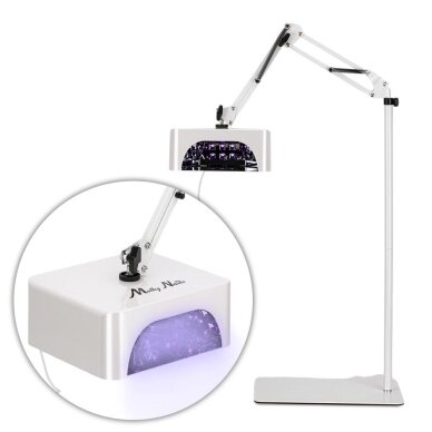 Profesionali UV/LED nagų lempa manikiūrui ir pedikiūrui V10, baltos spalvos Profesionali UV/LED nagų lempa manikiūrui ir pedikiūrui V10, baltos spalvos