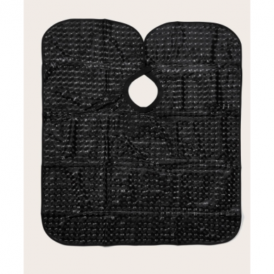 Profesionalus apsiaustas kirpyklos procedūroms WATERPROOF BLACK 3 Profesionalus apsiaustas kirpyklos procedūroms WATERPROOF BLACK 3