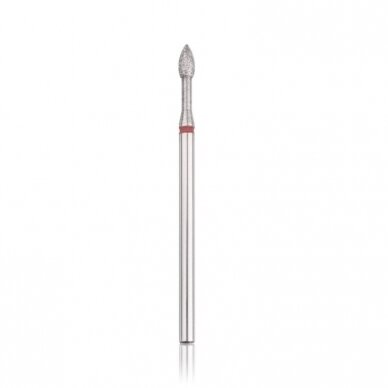 Profesionalus deimantinis frezos antgalis POINTED CYLINDER RED 2.5 Profesionalus deimantinis frezos antgalis POINTED CYLINDER RED 2.5