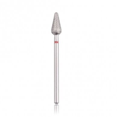 Profesionalus deimantinis frezos antgalis ROUNDED CONE RED Profesionalus deimantinis frezos antgalis ROUNDED CONE RED