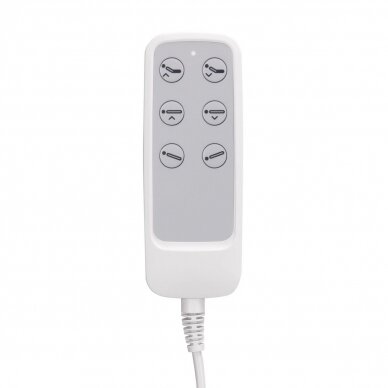 Profesionalus elektrinis gultas-lova kosmetologams SILLON BASIC, 3 variklių, baltos spalvos 18