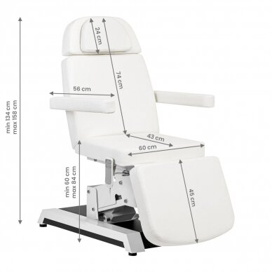 Profesionalus elektrinis gultas-lova kosmetologams EXPERT W-12D (2 varikliai) 14 Profesionalus elektrinis gultas-lova kosmetologams EXPERT W-12D (2 varikliai) 14