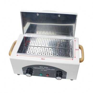 Profesionalus karšto oro sterilizatorius higienos pasui CH-360T, baltos spalvos 2 Profesionalus karšto oro sterilizatorius higienos pasui CH-360T, baltos spalvos 2