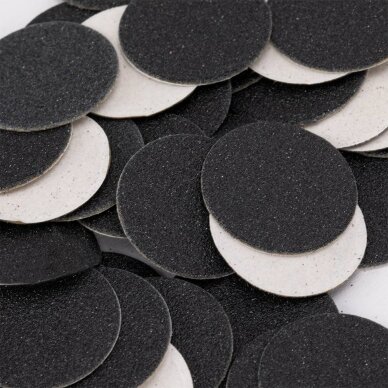 Profesionalūs keičiami PODO diskeliai 15 mm (80 gritų), 50 vnt. 3