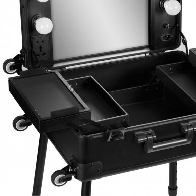 Profesionalus kosmetikos lagaminas T-27 BLACK 4 Profesionalus kosmetikos lagaminas T-27 BLACK 4