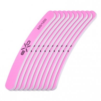 EXO PROFESSIONAL profesionalus nagų poliravimo blokelis EXO 320/1200, 10 vnt. 2 EXO PROFESSIONAL profesionalus nagų poliravimo blokelis EXO 320/1200, 10 vnt. 2