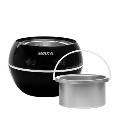 Profesionalus vaško šildytuvas skardinėms ir granulėms iWAX 500 ml 100W, juodos spalvos 3 Profesionalus vaško šildytuvas skardinėms ir granulėms iWAX 500 ml 100W, juodos spalvos 3