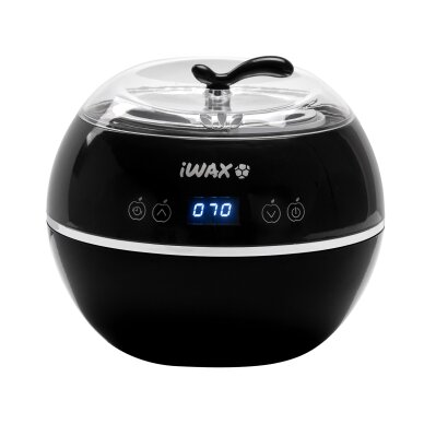Profesionalus vaško šildytuvas skardinėms ir granulėms iWAX 500 ml 100W, juodos spalvos Profesionalus vaško šildytuvas skardinėms ir granulėms iWAX 500 ml 100W, juodos spalvos