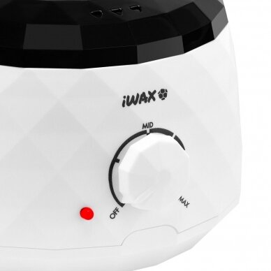 Profesionalus vaško šildytuvas skardinėms ir granulėms IWAX DIAMOND 400ML 100W, baltos spalvos 4 Profesionalus vaško šildytuvas skardinėms ir granulėms IWAX DIAMOND 400ML 100W, baltos spalvos 4