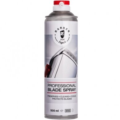 PROFESSIONAL FOX BARBER EXPERT kirpimo mašinėlių priežiūros purškiklis, 500 ml PROFESSIONAL FOX BARBER EXPERT kirpimo mašinėlių priežiūros purškiklis, 500 ml
