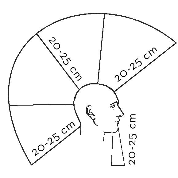 Profesionali natūralių plaukų galva kirpėjų bei stilistų mokymams MAX, 25 cm 4 Profesionali natūralių plaukų galva kirpėjų bei stilistų mokymams MAX, 25 cm 4
