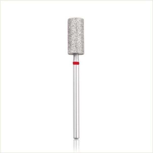 Profesionalus deimantinis frezos antgalis RED CYLINDER 6.0