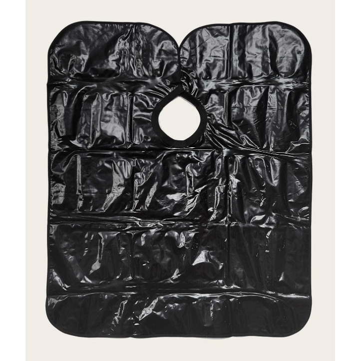 Profesionalus apsiaustas kirpyklos procedūroms WATERPROOF BLACK 2 Profesionalus apsiaustas kirpyklos procedūroms WATERPROOF BLACK 2