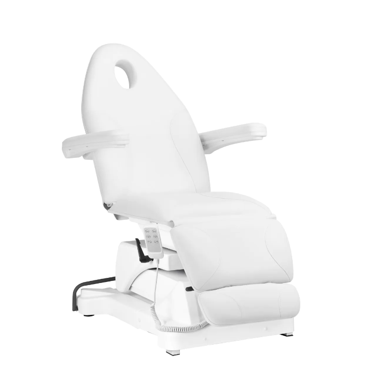 Profesionali elektrinė kosmetologinė kėdė-gultas SILLON BASIC, baltos spalvos (3 varikliai) 1