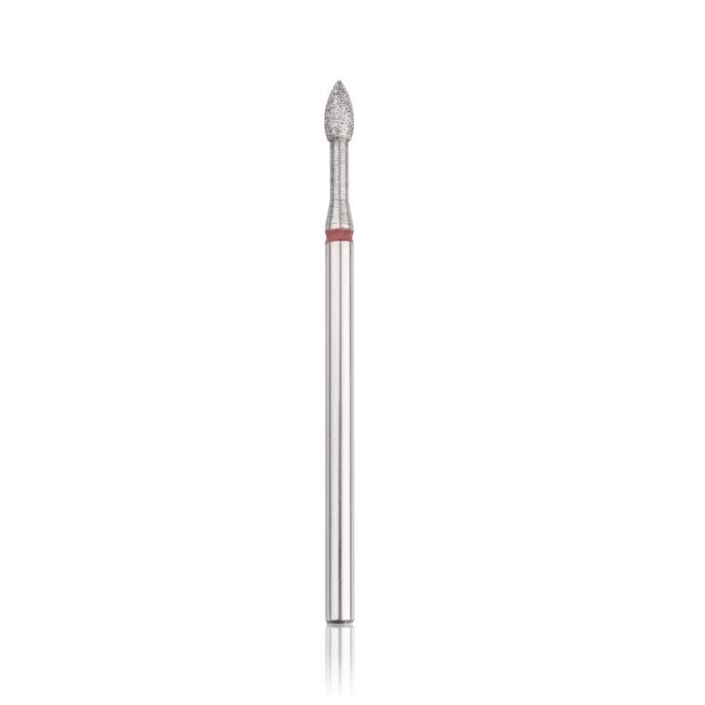 Profesionalus deimantinis frezos antgalis POINTED CYLINDER RED 2.5 Profesionalus deimantinis frezos antgalis POINTED CYLINDER RED 2.5