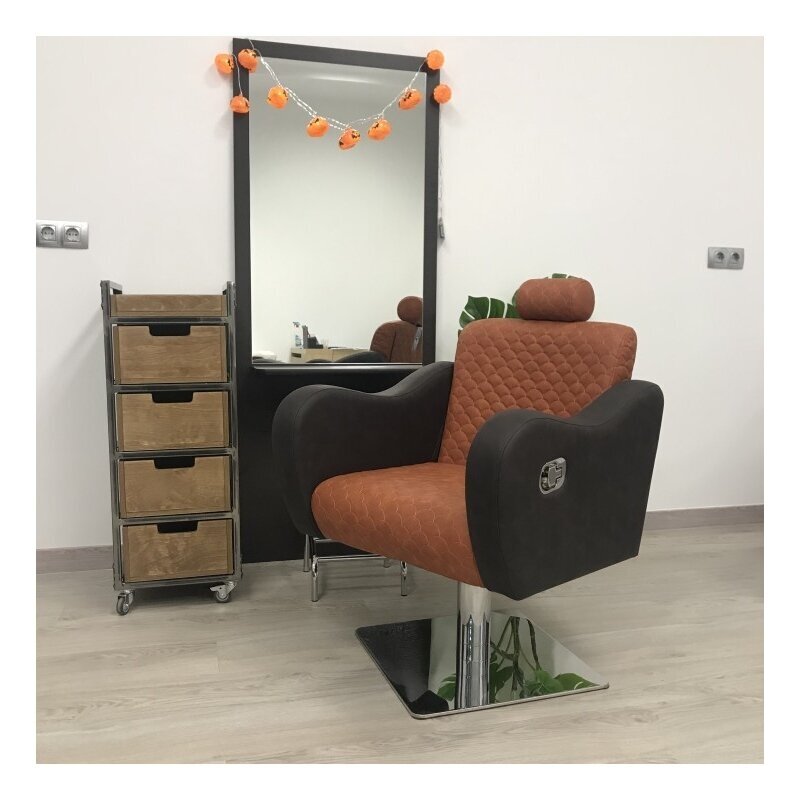 Profesionali kirpyklos kėdė grožio salonams su atlošiamu nugaros atlošu GALA DE PELUQUERÍA 9 Profesionali kirpyklos kėdė grožio salonams su atlošiamu nugaros atlošu GALA DE PELUQUERÍA 9