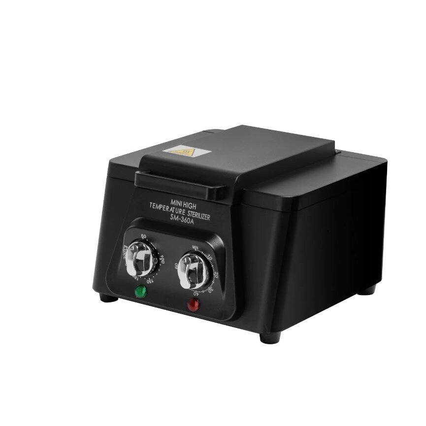 Profesionalus karšto oro sterilizatorius higienos pasui SM-360A, juodos spalvos