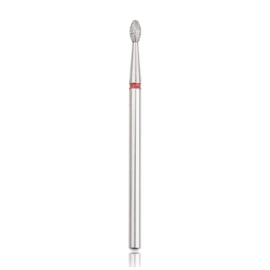 Profesionalus deimantinis frezos antgalis OLIVE RED 2,3 mm Profesionalus deimantinis frezos antgalis OLIVE RED 2,3 mm