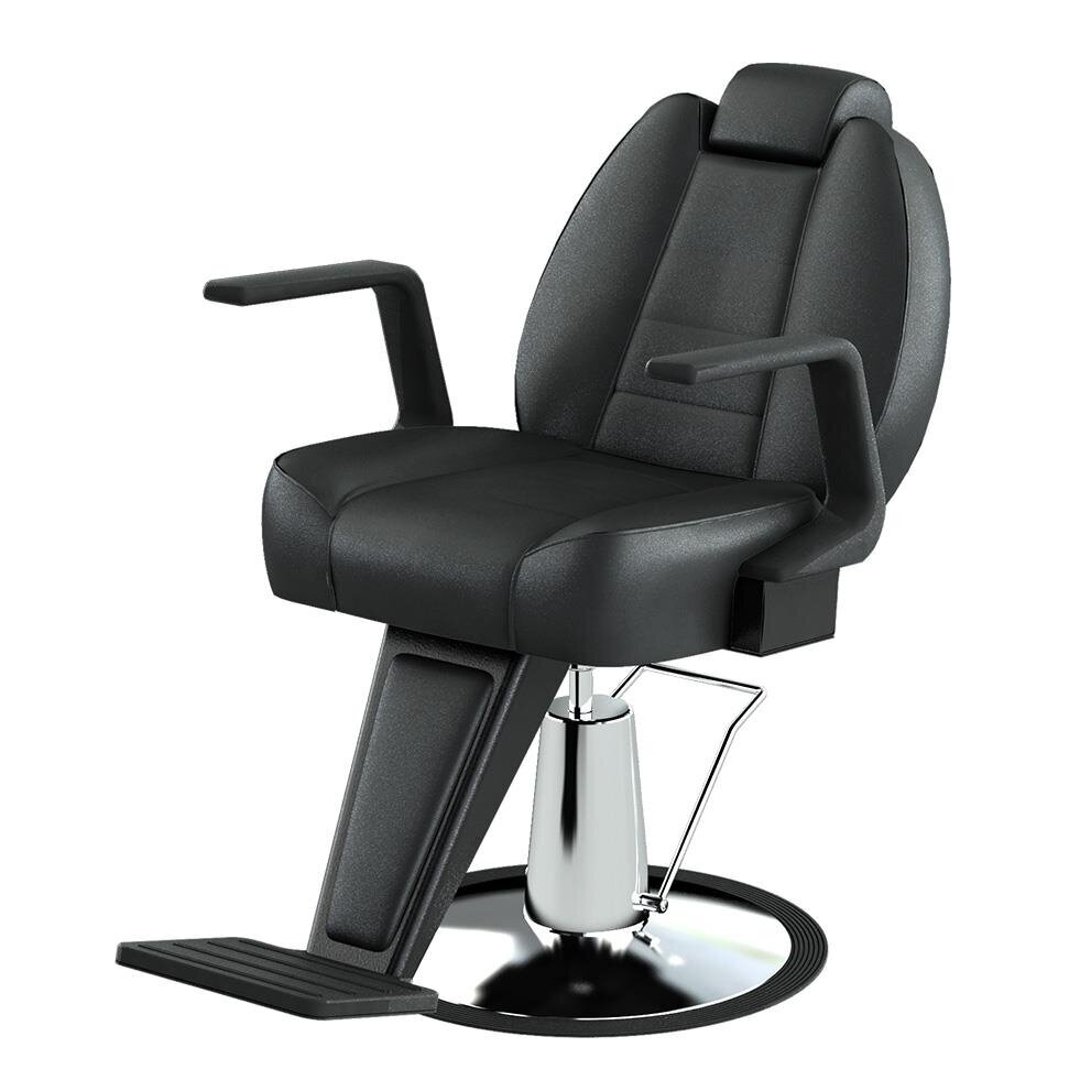 Profesionali barberio kėdė kirpykloms ir grožio salonams AMBASADOR, juodos spalvos Profesionali barberio kėdė kirpykloms ir grožio salonams AMBASADOR, juodos spalvos