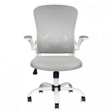 Registratūros ir biuro kėdė ECO COMFORT 02, baltai pilka 4 Registratūros ir biuro kėdė ECO COMFORT 02, baltai pilka 4
