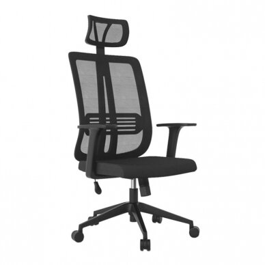 Registratūros ir biuro kėdė MAX COMFORT 5H, juodos spalvos Registratūros ir biuro kėdė MAX COMFORT 5H, juodos spalvos