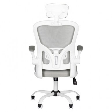 Registratūros, biuro kėdė MAX COMFORT 73H, baltai pilka 5 Registratūros, biuro kėdė MAX COMFORT 73H, baltai pilka 5