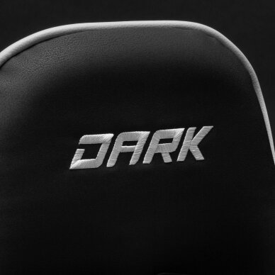 Profesionali biuro ir kompiuterinių žaidimų kėdė DARK, juodos/baltos spalvos 7 Profesionali biuro ir kompiuterinių žaidimų kėdė DARK, juodos/baltos spalvos 7