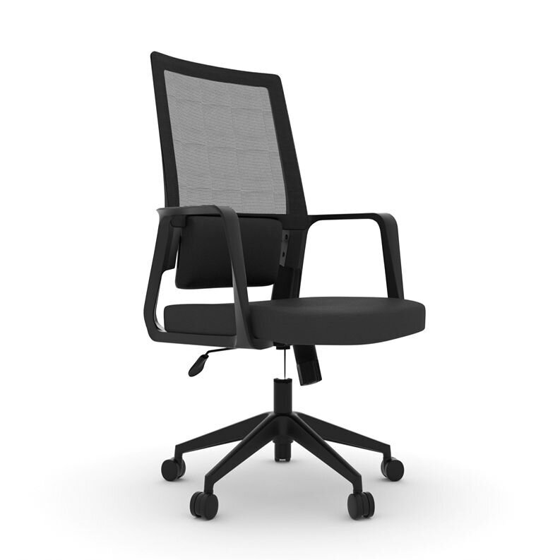 Registratūros, konferencijų ir biuro kėdė COMFORT 10, juodos spalvos Registratūros, konferencijų ir biuro kėdė COMFORT 10, juodos spalvos