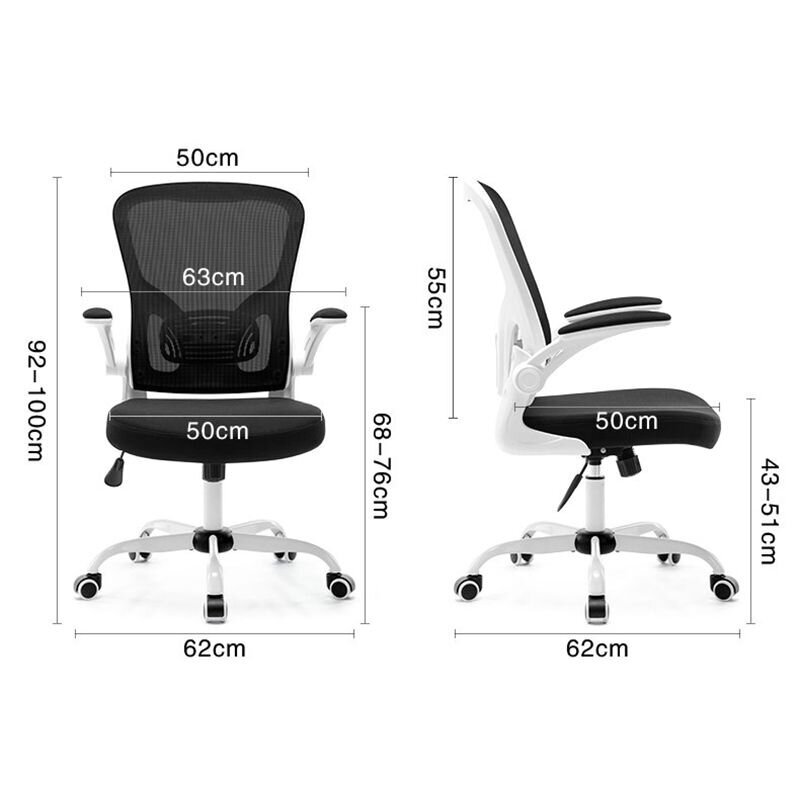 Registratūros, biuro kėdė ECO COMFORT 02, baltai juoda 4 Registratūros, biuro kėdė ECO COMFORT 02, baltai juoda 4