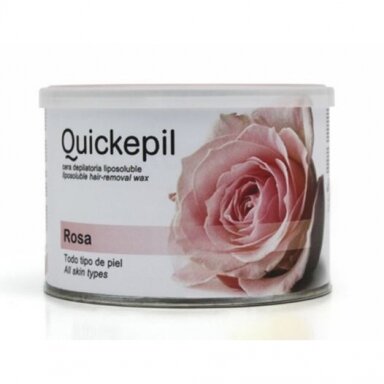 QUICKEPIL rožių vaškas depiliacijai skardinėje, 400 ml QUICKEPIL rožių vaškas depiliacijai skardinėje, 400 ml