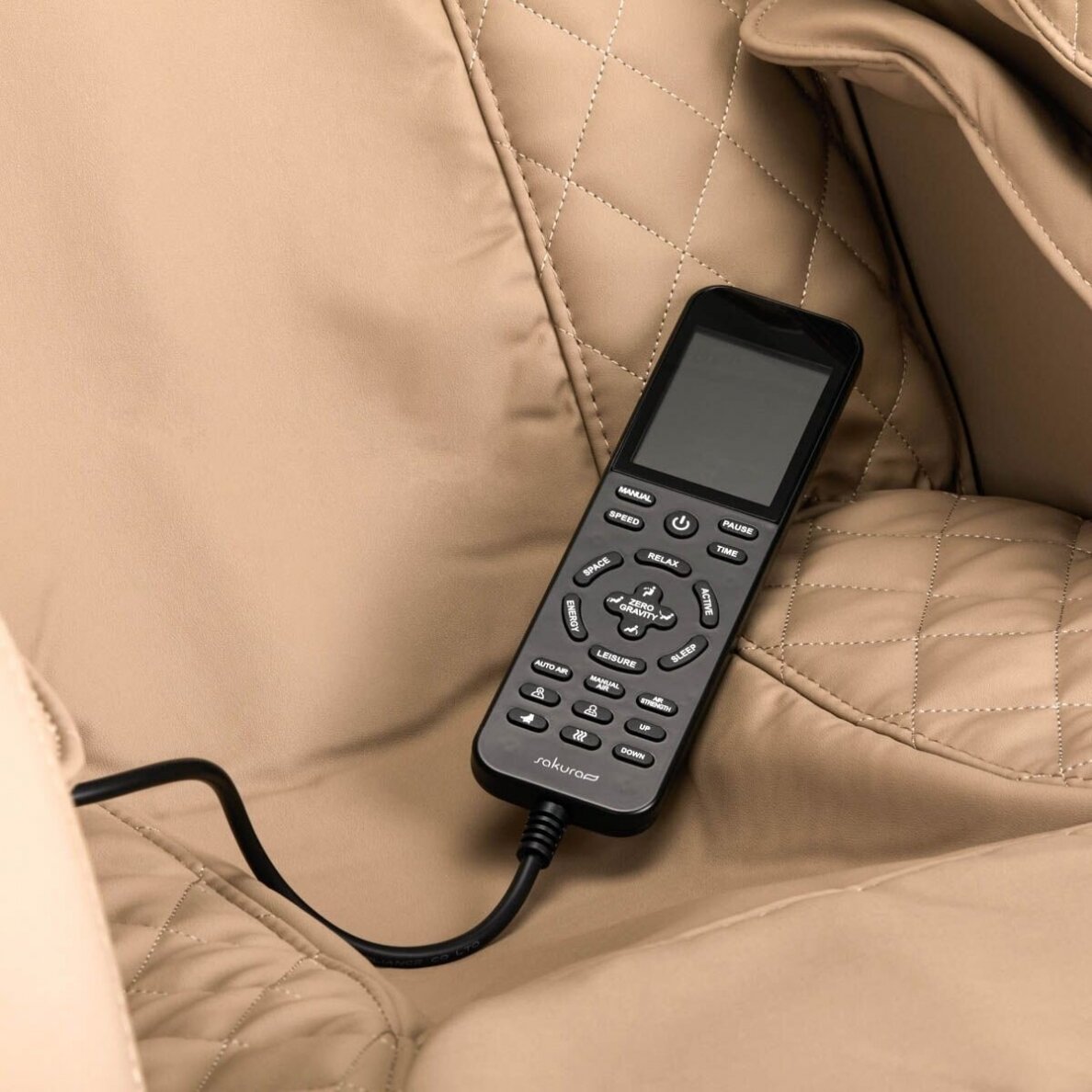 SAKURA COMFORT 806 kėdė su masažo funkcija, rudos spalvos 18 SAKURA COMFORT 806 kėdė su masažo funkcija, rudos spalvos 18
