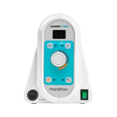 Profesionali elektrinė nagų freza manikiūro darbams SAEYANG  MARATHON HANDY 702 + S40-FS60N BRUSHED