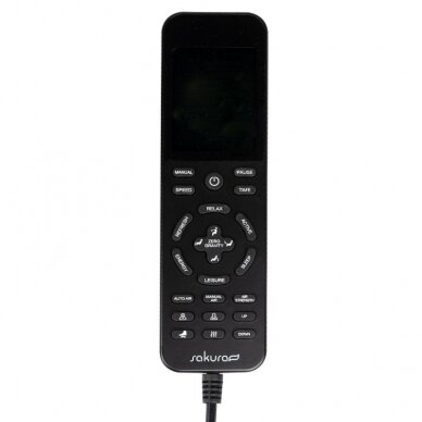 SAKURA fotelis su masažo funkcija pilkos spalvos PREMIUM 807 12 SAKURA fotelis su masažo funkcija pilkos spalvos PREMIUM 807 12