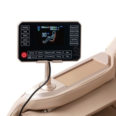 SAKURA PRIME 108 fotelis su masažo funkcija, baltos spalvos 9