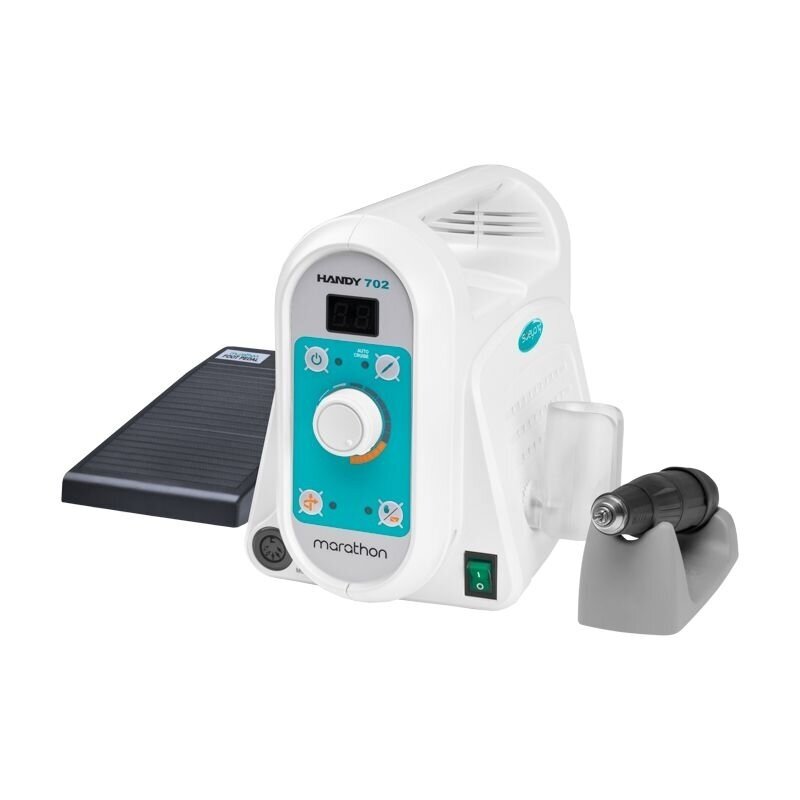 Profesionali elektrinė nagų freza manikiūro darbams SAEYANG MARATHON HANDY 702 + S40-FS60N BRUSHED Profesionali elektrinė nagų freza manikiūro darbams SAEYANG MARATHON HANDY 702 + S40-FS60N BRUSHED
