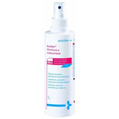SCHULKE KODAN® TINCTURE bespalvis odos antiseptikas, 250 ml SCHULKE KODAN® TINCTURE bespalvis odos antiseptikas, 250 ml