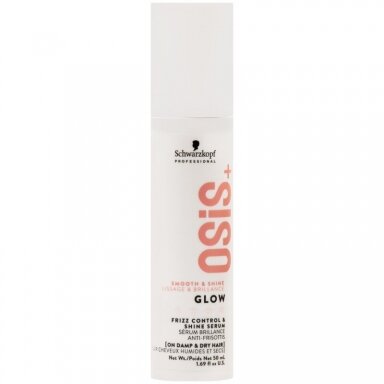 SCHWARZKOPF OSIS+ GLOW SERUM spindesio suteikiantis plaukų serumas su taukmedžio sviestu, 50 ml SCHWARZKOPF OSIS+ GLOW SERUM spindesio suteikiantis plaukų serumas su taukmedžio sviestu, 50 ml