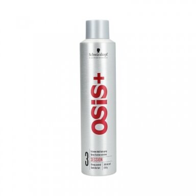 SCHWARZKOPF PROFESSIONAL OSIS+ SESSION EXTRA STRONG ypač stiprus plaukų lakas su apsauga nuo karščio poveikio, 500 ml. SCHWARZKOPF PROFESSIONAL OSIS+ SESSION EXTRA STRONG ypač stiprus plaukų lakas su apsauga nuo karščio poveikio, 500 ml.