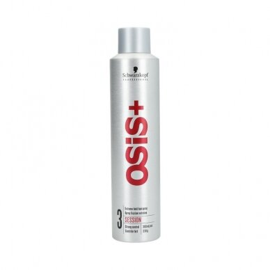 SCHWARZKOPF PROFESSIONAL OSIS+ SESSION EXTRA STRONG ypač stiprus plaukų lakas su apsauga nuo karščio poveikio, 500 ml. SCHWARZKOPF PROFESSIONAL OSIS+ SESSION EXTRA STRONG ypač stiprus plaukų lakas su apsauga nuo karščio poveikio, 500 ml.