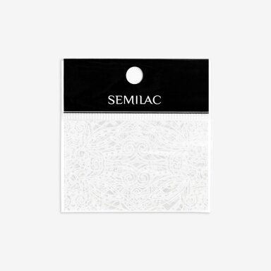 SEMILAC TRANSFER FOIL transferinė folija WHITE LACE NR.15 SEMILAC TRANSFER FOIL transferinė folija WHITE LACE NR.15