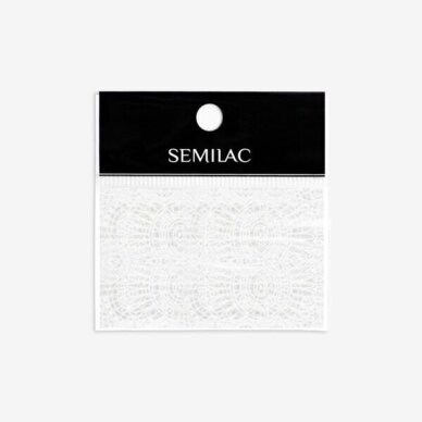 SEMILAC TRANSFER FOIL transferinė folija WHITE LACE NR.16 SEMILAC TRANSFER FOIL transferinė folija WHITE LACE NR.16