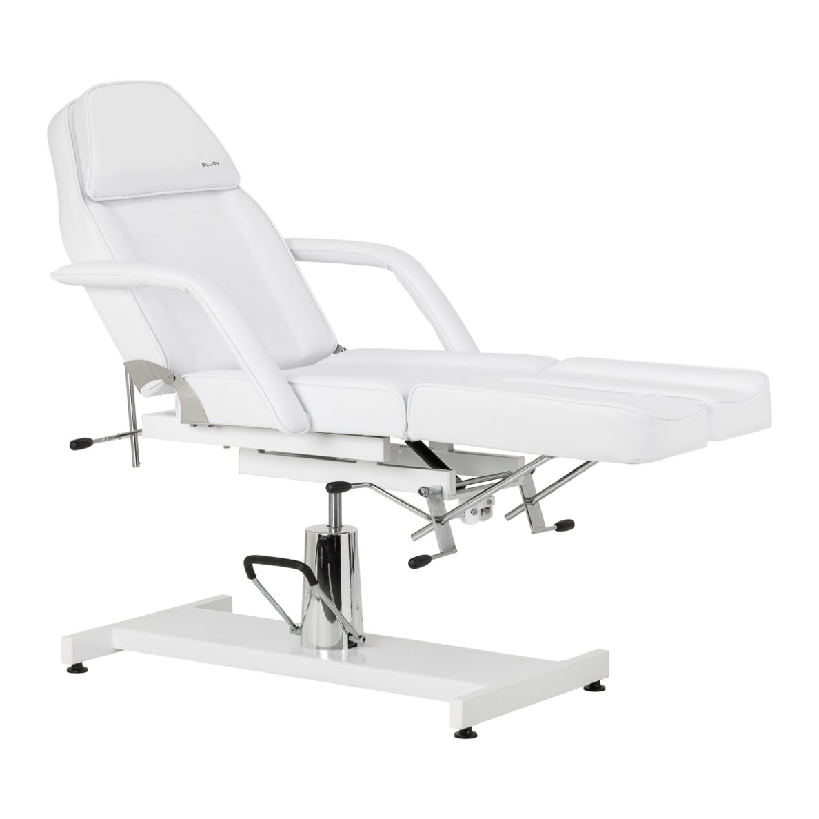 SILLON 210 profesionali hidraulinė pedikiūro kėdė su supimo funkcija, baltos spalvos 2