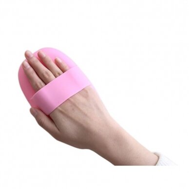 Silikoninė vonelė makiažo šepetėliams plauti PINK 2 Silikoninė vonelė makiažo šepetėliams plauti PINK 2