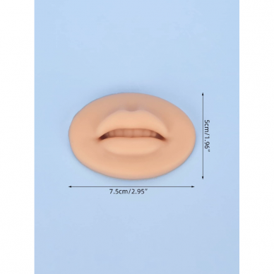 Silikoninis muliažas permanentinio lūpų makiažo praktikai FAKE LIPS, 1 vnt. 1 Silikoninis muliažas permanentinio lūpų makiažo praktikai FAKE LIPS, 1 vnt. 1