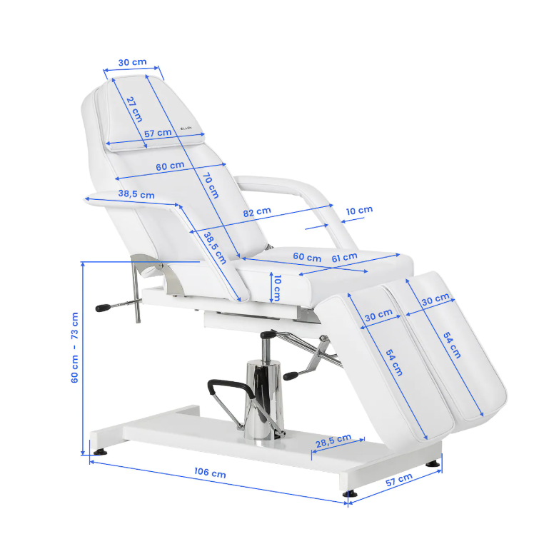 SILLON 210 profesionali hidraulinė pedikiūro kėdė su supimo funkcija, baltos spalvos 16 SILLON 210 profesionali hidraulinė pedikiūro kėdė su supimo funkcija, baltos spalvos 16