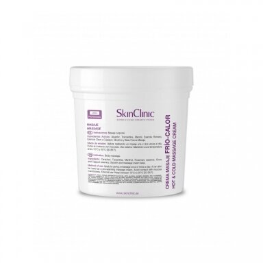 SkinClinic HOT AND COLD MASSAGE CREAM kontrastinis kūno masažo kremas su keičiamu šilumos-šalčio pojūčiu, 1000 ml SkinClinic HOT AND COLD MASSAGE CREAM kontrastinis kūno masažo kremas su keičiamu šilumos-šalčio pojūčiu, 1000 ml