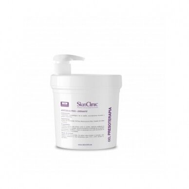 SkinClinic PRESSOTHERAPY GEL gelis limfodrenažo ir presoterapijos procedūroms, 1000 ml. SkinClinic PRESSOTHERAPY GEL gelis limfodrenažo ir presoterapijos procedūroms, 1000 ml.